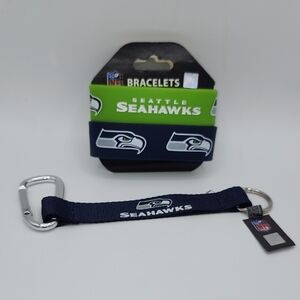 Seattle Seahawks Bracelet and Keychain Set Super Bowl Champs 🏉🏆